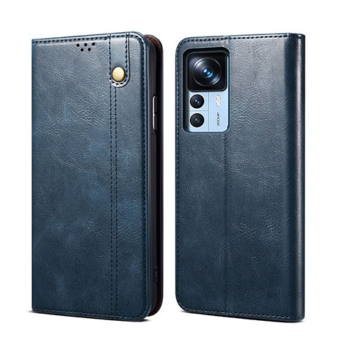 Coque Portefeuille Livre Cuir Etui Clapet B01S pour Xiaomi Mi 12T 5G Bleu