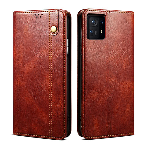 Coque Portefeuille Livre Cuir Etui Clapet B01S pour Xiaomi Mi Mix 4 5G Marron