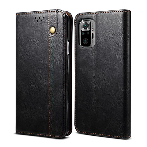 Coque Portefeuille Livre Cuir Etui Clapet B01S pour Xiaomi Poco M5S Noir