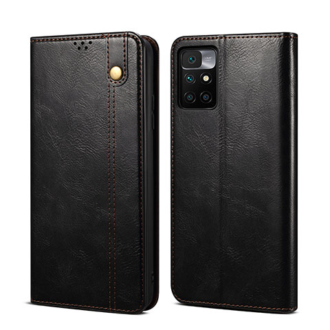 Coque Portefeuille Livre Cuir Etui Clapet B01S pour Xiaomi Redmi 10 (2022) Noir