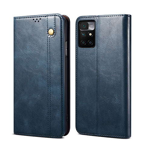 Coque Portefeuille Livre Cuir Etui Clapet B01S pour Xiaomi Redmi 10 4G Bleu