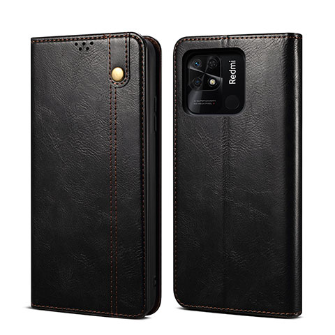 Coque Portefeuille Livre Cuir Etui Clapet B01S pour Xiaomi Redmi 10 Power Noir