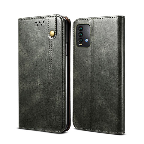 Coque Portefeuille Livre Cuir Etui Clapet B01S pour Xiaomi Redmi 9 Power Vert