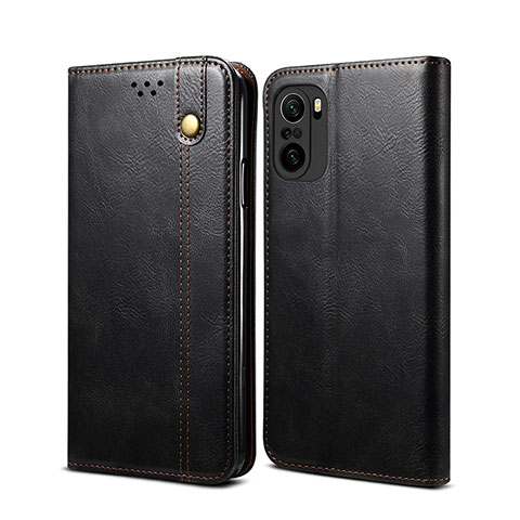 Coque Portefeuille Livre Cuir Etui Clapet B01S pour Xiaomi Redmi K40 5G Noir