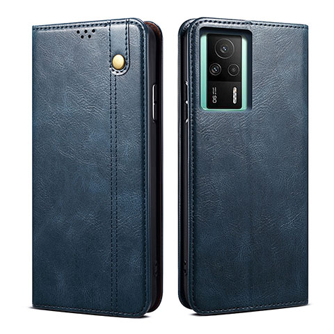 Coque Portefeuille Livre Cuir Etui Clapet B01S pour Xiaomi Redmi K60E 5G Bleu