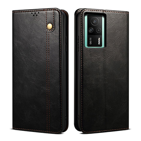 Coque Portefeuille Livre Cuir Etui Clapet B01S pour Xiaomi Redmi K60E 5G Noir