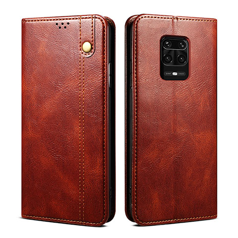 Coque Portefeuille Livre Cuir Etui Clapet B01S pour Xiaomi Redmi Note 10 Lite India Marron