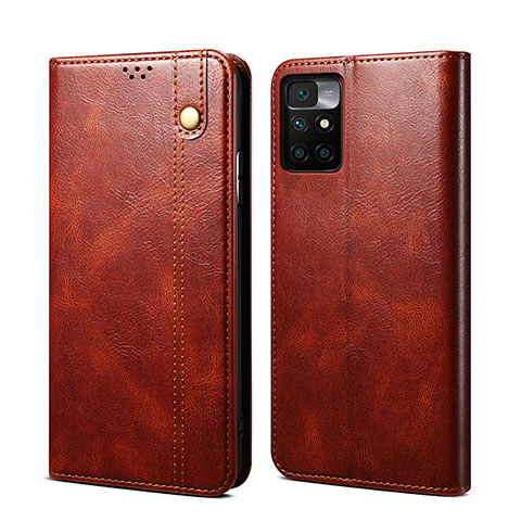 Coque Portefeuille Livre Cuir Etui Clapet B01S pour Xiaomi Redmi Note 11 4G (2021) Marron