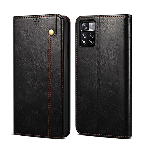 Coque Portefeuille Livre Cuir Etui Clapet B01S pour Xiaomi Redmi Note 11 5G Noir