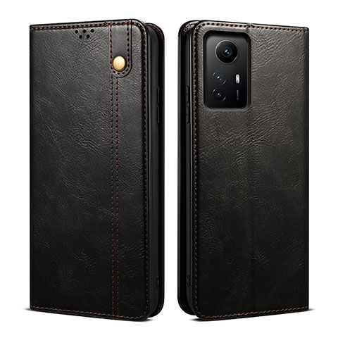 Coque Portefeuille Livre Cuir Etui Clapet B01S pour Xiaomi Redmi Note 12S Noir