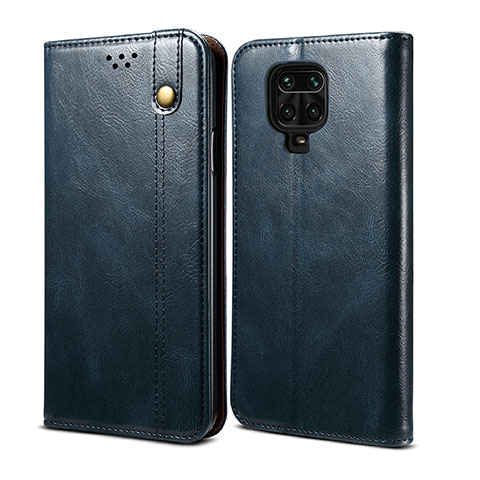 Coque Portefeuille Livre Cuir Etui Clapet B01S pour Xiaomi Redmi Note 9S Bleu