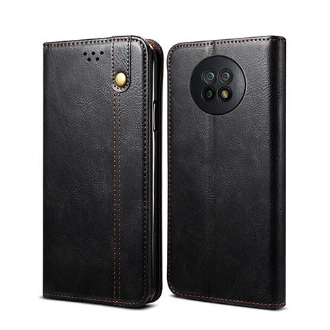 Coque Portefeuille Livre Cuir Etui Clapet B01S pour Xiaomi Redmi Note 9T 5G Noir