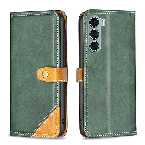 Coque Portefeuille Livre Cuir Etui Clapet B02F pour Motorola Moto Edge S30 5G Vert