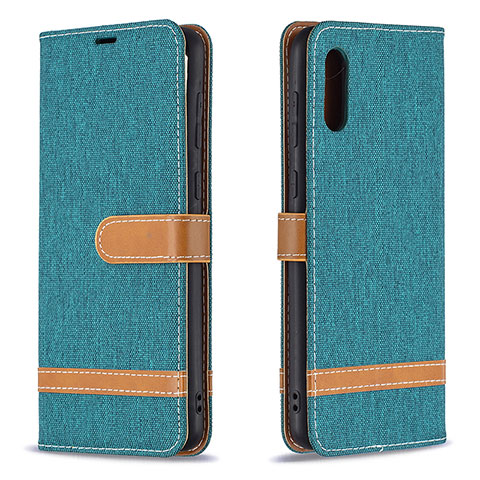 Coque Portefeuille Livre Cuir Etui Clapet B02F pour Samsung Galaxy A02 Vert