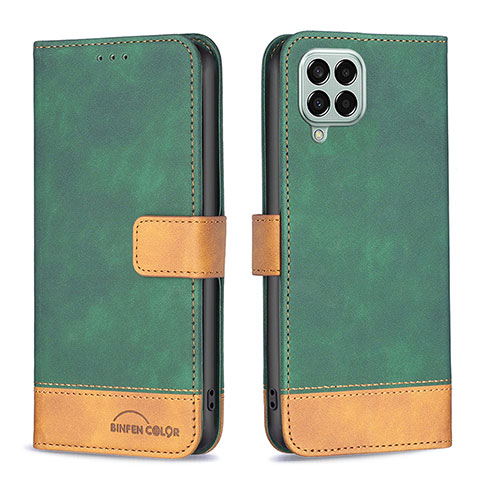 Coque Portefeuille Livre Cuir Etui Clapet B02F pour Samsung Galaxy M33 5G Vert