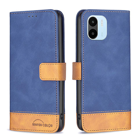 Coque Portefeuille Livre Cuir Etui Clapet B02F pour Xiaomi Poco C51 Bleu