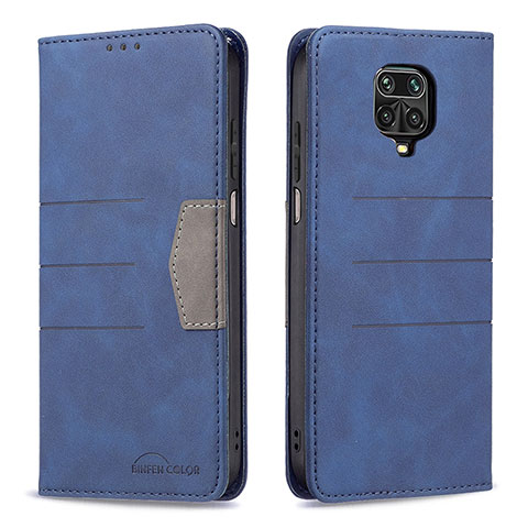 Coque Portefeuille Livre Cuir Etui Clapet B02F pour Xiaomi Poco M2 Pro Bleu