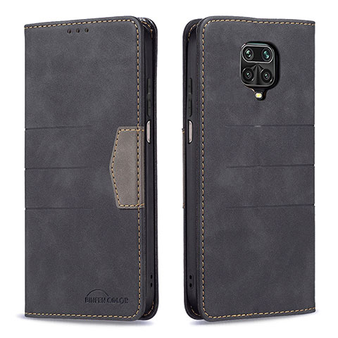 Coque Portefeuille Livre Cuir Etui Clapet B02F pour Xiaomi Poco M2 Pro Noir