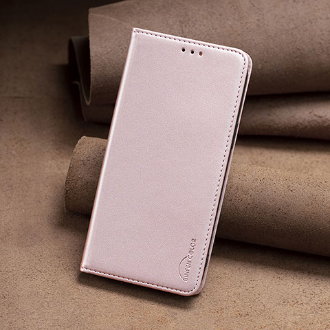 Coque Portefeuille Livre Cuir Etui Clapet B02F pour Xiaomi Redmi Note 12 4G Or Rose