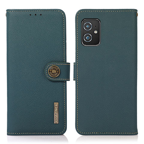 Coque Portefeuille Livre Cuir Etui Clapet B02H pour Asus ZenFone 8 Mini Vert