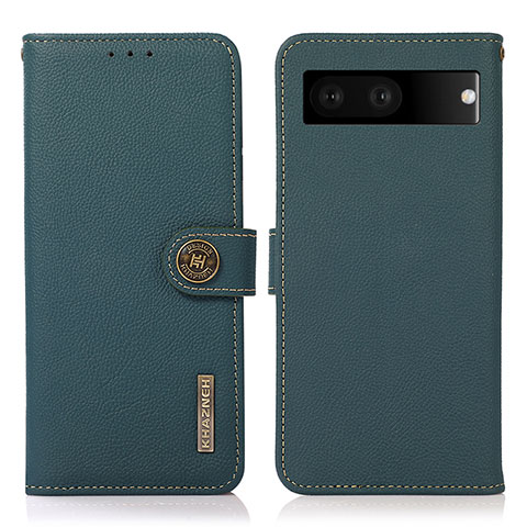 Coque Portefeuille Livre Cuir Etui Clapet B02H pour Google Pixel 7 5G Vert