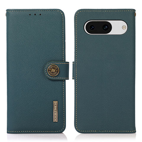 Coque Portefeuille Livre Cuir Etui Clapet B02H pour Google Pixel 8a 5G Vert