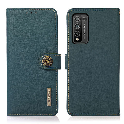 Coque Portefeuille Livre Cuir Etui Clapet B02H pour Huawei Honor 10X Lite Vert