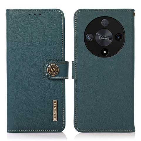 Coque Portefeuille Livre Cuir Etui Clapet B02H pour Huawei Honor X9b 5G Vert