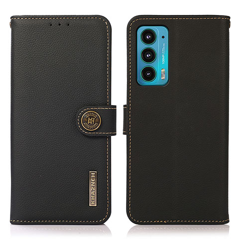 Coque Portefeuille Livre Cuir Etui Clapet B02H pour Motorola Moto Edge 20 5G Noir