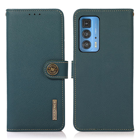 Coque Portefeuille Livre Cuir Etui Clapet B02H pour Motorola Moto Edge 20 Pro 5G Vert