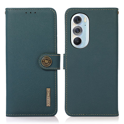 Coque Portefeuille Livre Cuir Etui Clapet B02H pour Motorola Moto Edge Plus (2022) 5G Vert