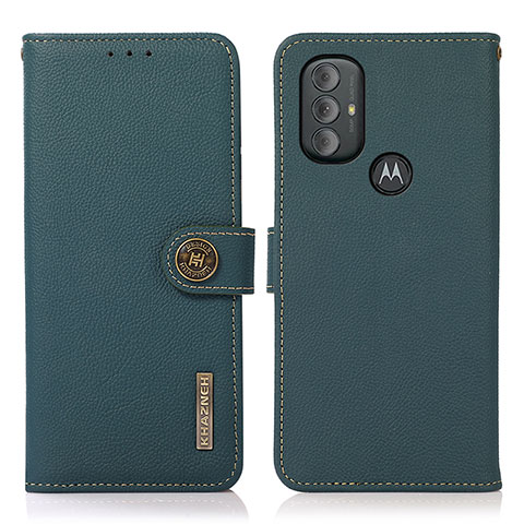 Coque Portefeuille Livre Cuir Etui Clapet B02H pour Motorola Moto G Power (2022) Vert