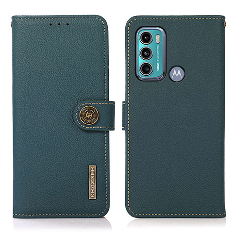 Coque Portefeuille Livre Cuir Etui Clapet B02H pour Motorola Moto G40 Fusion Vert