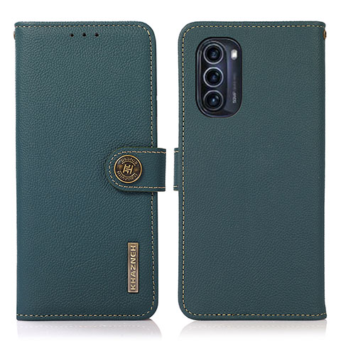 Coque Portefeuille Livre Cuir Etui Clapet B02H pour Motorola Moto G52j 5G Vert