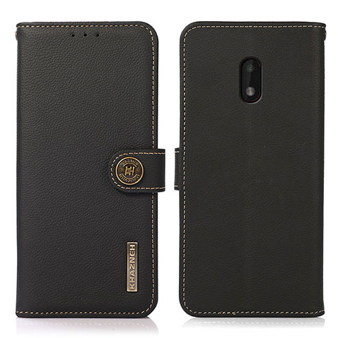 Coque Portefeuille Livre Cuir Etui Clapet B02H pour Nokia C01 Plus Noir