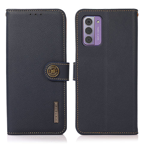 Coque Portefeuille Livre Cuir Etui Clapet B02H pour Nokia G42 5G Bleu