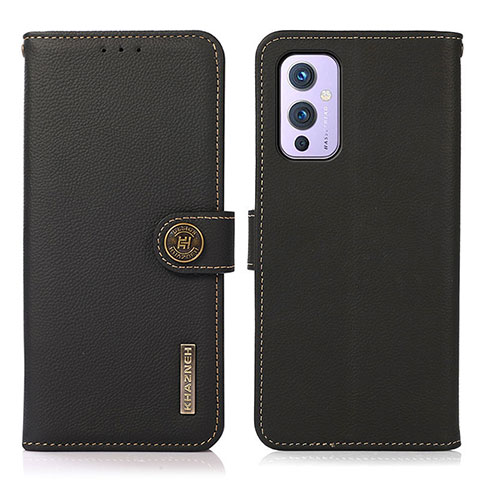 Coque Portefeuille Livre Cuir Etui Clapet B02H pour OnePlus 9 5G Noir