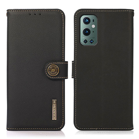 Coque Portefeuille Livre Cuir Etui Clapet B02H pour OnePlus 9 Pro 5G Noir