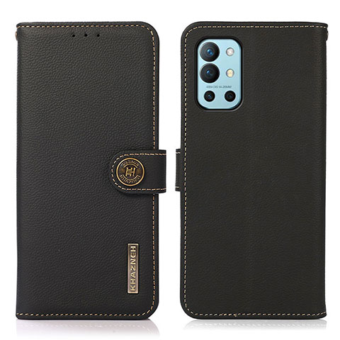 Coque Portefeuille Livre Cuir Etui Clapet B02H pour OnePlus 9R 5G Noir