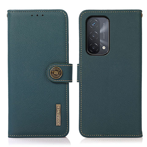 Coque Portefeuille Livre Cuir Etui Clapet B02H pour OnePlus Nord N200 5G Vert