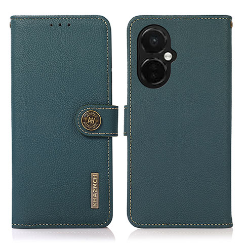 Coque Portefeuille Livre Cuir Etui Clapet B02H pour Oppo K11x 5G Vert