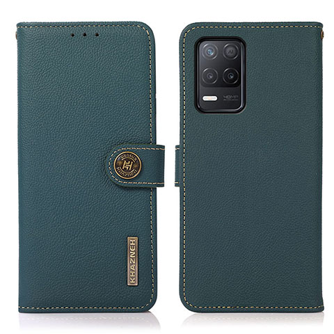 Coque Portefeuille Livre Cuir Etui Clapet B02H pour Realme 8s 5G Vert