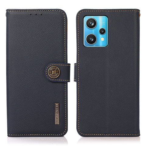 Coque Portefeuille Livre Cuir Etui Clapet B02H pour Realme 9 Pro+ Plus 5G Bleu