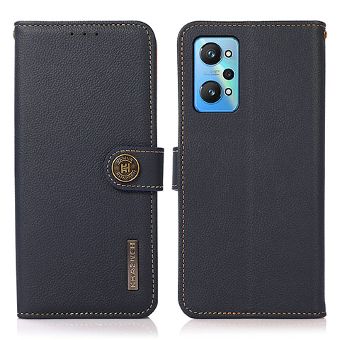 Coque Portefeuille Livre Cuir Etui Clapet B02H pour Realme GT Neo 3T 5G Bleu