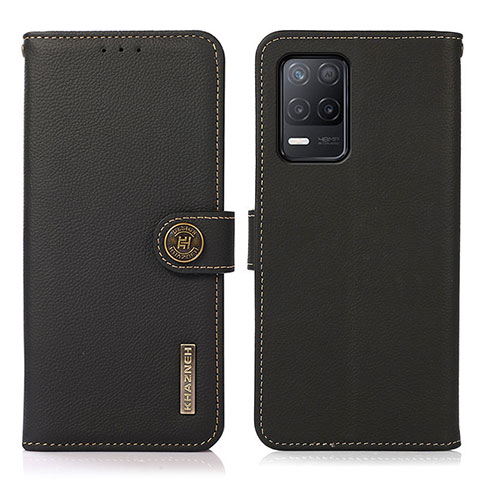 Coque Portefeuille Livre Cuir Etui Clapet B02H pour Realme Narzo 30 5G Noir