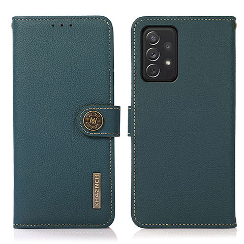 Coque Portefeuille Livre Cuir Etui Clapet B02H pour Samsung Galaxy A72 4G Vert