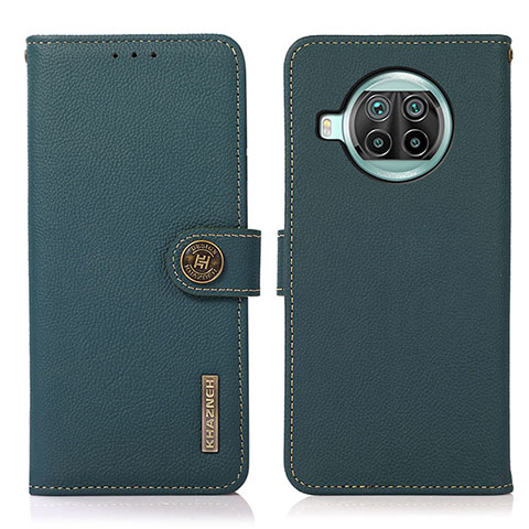 Coque Portefeuille Livre Cuir Etui Clapet B02H pour Xiaomi Mi 10i 5G Vert