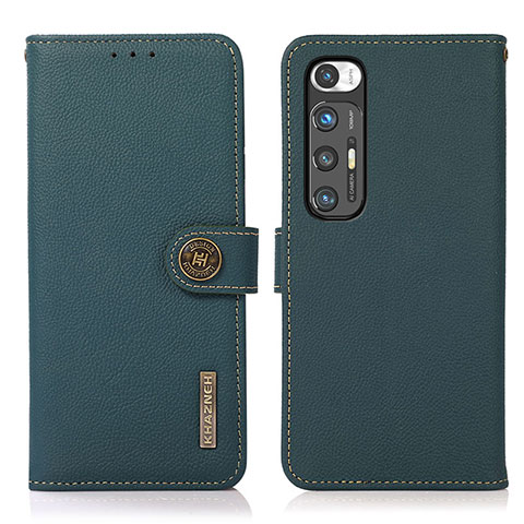 Coque Portefeuille Livre Cuir Etui Clapet B02H pour Xiaomi Mi 10S 5G Vert