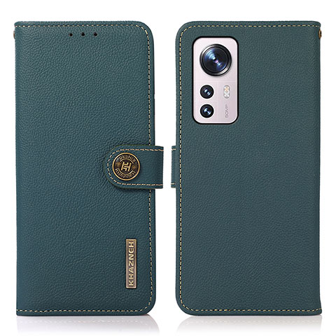 Coque Portefeuille Livre Cuir Etui Clapet B02H pour Xiaomi Mi 12 Lite 5G Vert