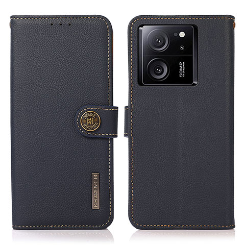 Coque Portefeuille Livre Cuir Etui Clapet B02H pour Xiaomi Mi 13T Pro 5G Bleu